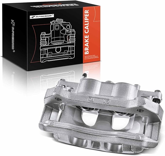 A-Premium Disc Brake Caliper Assembly with Bracket Compatible with Ford Models - For F-150 2012-2020, Lobo 2011-2013 2015-2020 - Front Right Passenger Side