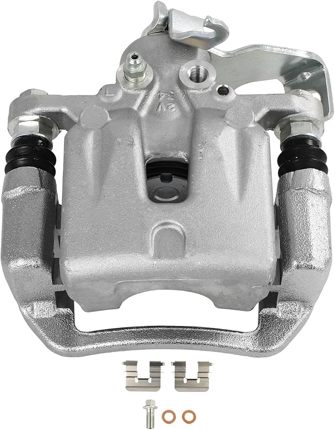 SCITOO 19B6789A Rear Left Disc Brake Caliper w/Bracket Fit For Kia For Soul 2014-2018, Single Piston