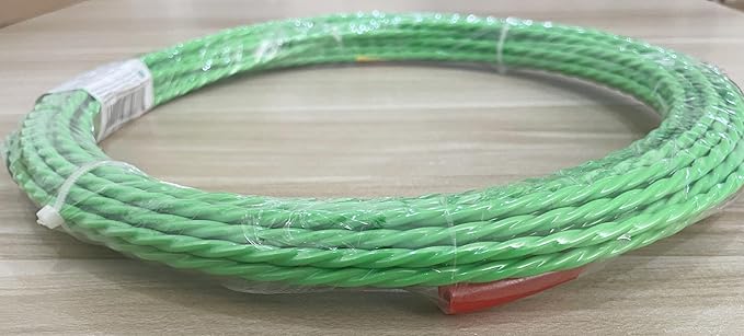 Fish Tape 49FT Wire Fishing Tools Cable Pulling Wire 4.5mm Diameter, Ideal for Cable Runs 15m