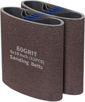 12 Packs 8 x 19 inch 80 Grit Cloth Floor Sanding Belts Ideal for Sanding Commercial and Residential Flooring