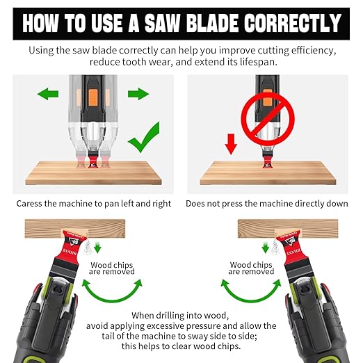 3PCS Carbide Oscillating Tool Blades,Heary Duty for Hard Material,Professional Universal Oscillating Saw Blades,Quick Release for Hard Metal, Nails, Bolts and Screws