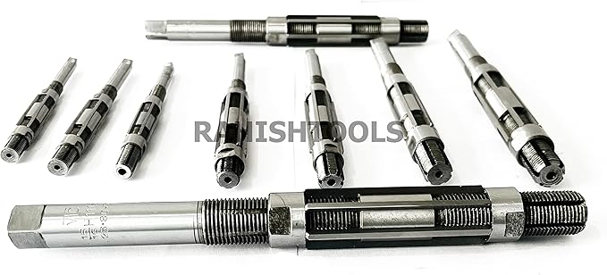Adjustable Hand Reamer Tool HV to H14 Sizes - 1/4" to 1-1/2” Reaming Tool for Precise Hole Finishing with 6 Carbon Steel Blades - Hand Tools Reamers for Metal & Wood - 6.35mm - 38.10mm