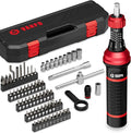 Torque Screwdriver, 64 Pcs 10-80 Inch Pound Torque Screwdriver Set with T-bar Handle, Flat, Hex, Torx, and Bits,Torque Wrench Screwdriver for Tools, Bike Repairing and Mounting