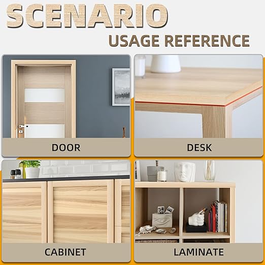 GSCIT Club Maple Edge Banding, 7/8 inch x 25ft Wood Edge Banding Pre-glued Flexible, Veneer Tape Banding for Cabinet Repair Furniture Restoration