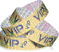 Teling 500 Pack VIP Plastic Wristbands Bracelets Party for Events VIP Custom Wristbands Plastic Bracelets Tear proof Waterproof Wrist Bands Arm Bands for Events Concerts