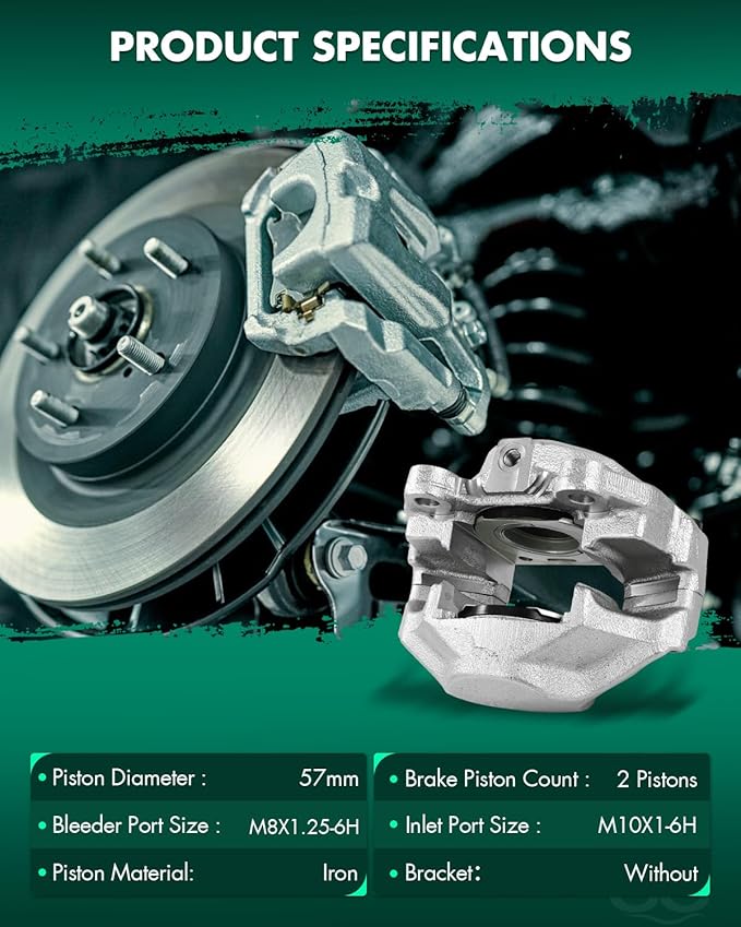 SCITOO 184059 184041 Front Right Disc Brake Caliper Fit For Buick For Apollo 1975,For Pontiac For GTO 1973,For Pontiac For LeMans 1973-1976,For Pontiac For Ventura 1975-1976, Single Piston