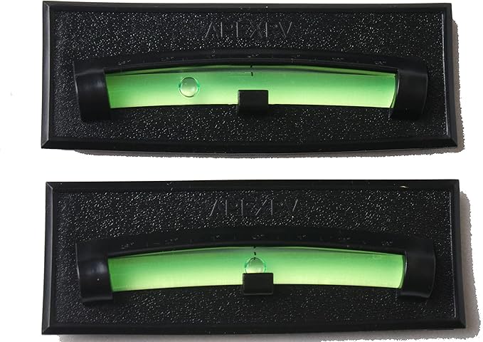 Apex RV Graduated Bubble Level, Never Fade, Long-Lasting, Precision Leveling, Adhesive Back, For RV, Camper, Trailer, Motorhome, and Caravan. Black 2 pack (Black)