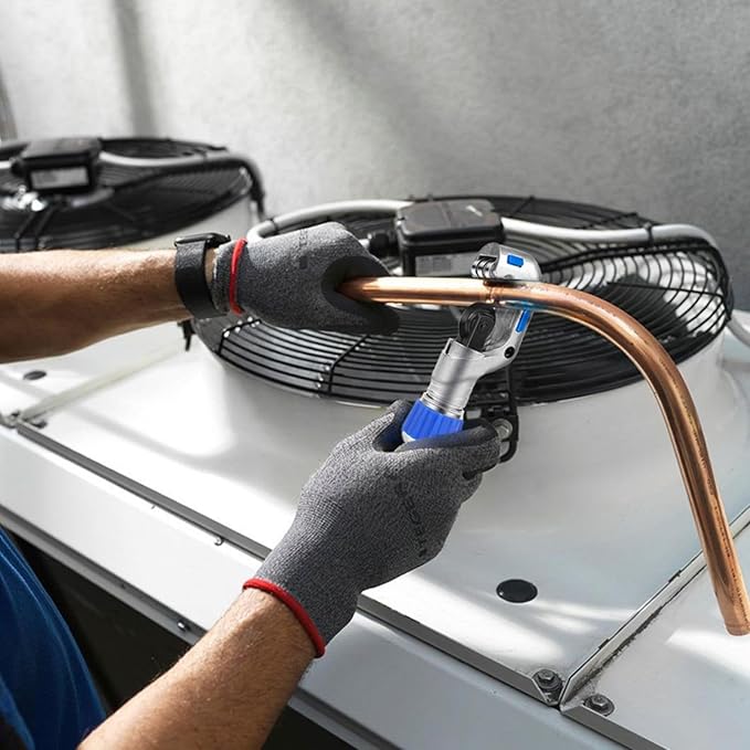 Flexzion Tube Cutter, Heavy Duty Tubing Pipe Cutter, 3/16 to 1-1/4 inch Cutting Diameter, Ideal for Cutting Copper, Aluminum, Brass, Steel, Plastic and More
