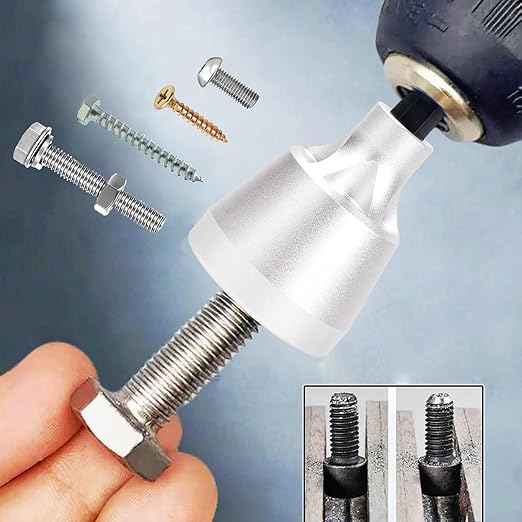 Deburring External Chamfer Tool, with HSS Blade, Quick Release Hex Shank Deburring Chamfering Drill Bit for 1/8" to 3/4"(3-19mm) Diameter TS/DJQ-01