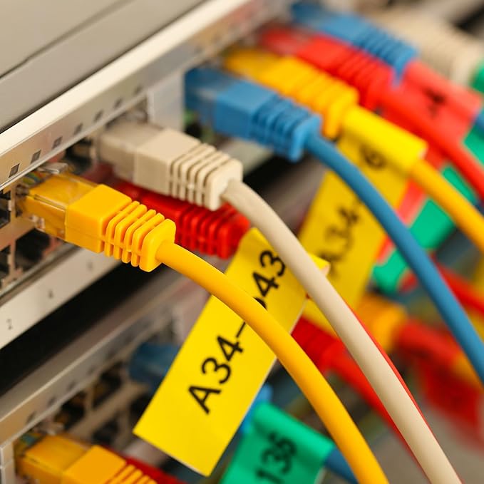 uxcell 300 Pcs Cable Labels, Waterproof Wire Cord Labels Tags, Cord Organizer Management Tags for Charger Cable Organizer Wire Markers Printer, Red