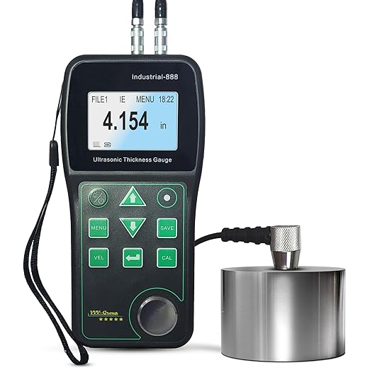 Ultrasonic Thickness Gauge Industrial-888 / Echo-Echo Mode Measure Through Coating up to 19.685mils (500 microns) / Range 0.039-19.685 in (All Material)
