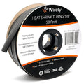 Wirefy 5/8" Heat Shrink Tubing - 3:1 Ratio - Adhesive Lined - a resistant Heat Shrink - Black - 50 Feet Roll