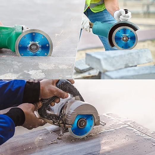 GoYonder Super Thin 4.5" Grinder Blades Tile Blade, Diamond Saw Blade for Cutting Porcelain Tiles Granite, 115mm Tile Cutting Blade for Angle Grinder