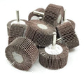 Benchmark Abrasives Aluminum Oxide 2 Inch Flap Wheel - 1” Length 1/4" Shank Mounted Sander for Deburring, Sanding, Grinding, Paint Removal - Polishing Wheel for Drill & Grinder (10 Pack) - 40 Grit