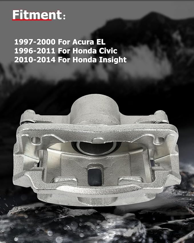 cciyu Front Left Brake Caliper Assembly w/Bracket 19B1832 1997 1998 1999 2000 For Acura For EL,1996 1997 1998 1999 2000 2001 2002 2003 2004 2005 2006 2007 2008 2009 2010 2011 For Honda For Civic