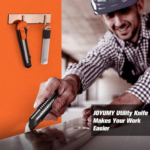 20 Pack Utility Knife, Box Cutter Retractable, Box Knife for Cartons, Cardboard, and Boxes, Box Opener with 10 Pieces 18mm Snap-off Blade, Razor Knife for Office and Home Use, Box Cutters