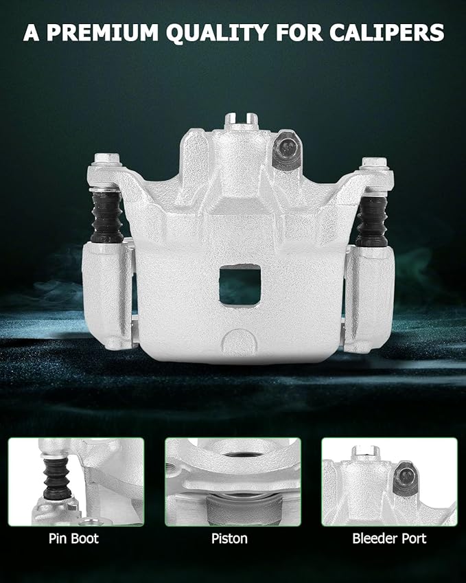 SCITOO Front Left Brake Caliper With Bracket 19B2690 Compatible For INFINITI I35 2002-2004, For Nissan Altima 2002-2006, For Nissan Maxima 2002-2003