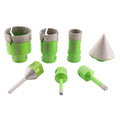Diamond Core Drill Bits Set - 6/8/25/35/50mm+6-25mm Hole Saw Kit with 2" Tile Chamfer Bit for Porcelain, Ceramic, Granite, Marble