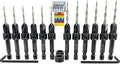 FTG USA Countersink Drill Bit Set for Wood with Tapered Drill Bit 6 Pc #4 (7/64"), 6 Pc #6 (9/64")