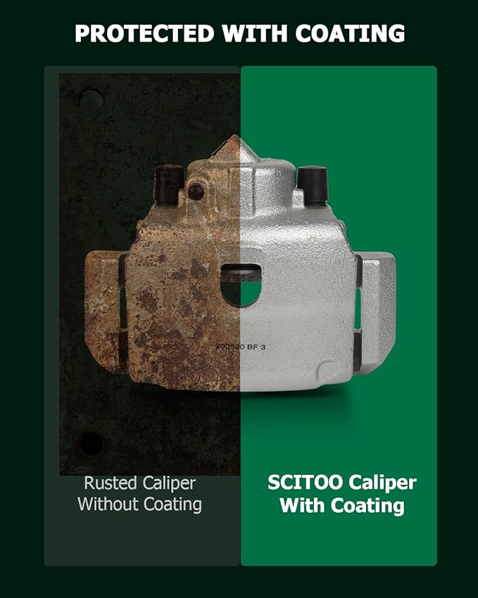 SCITOO 18B4778 18B4779 Disc Brake Calipers Assembly with Bracket Fit For Ford For Escape 2001-2007,For Mazda Tribute 2001-2006,For Mercury Mariner 2005-2007