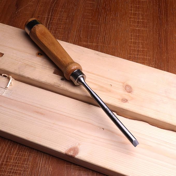 Atoplee Wood Carving Gouge Chrome Vanadium Steel Semi-Circular Carpenter Woodworking Chisel (8mm(5/16"))