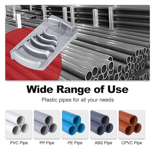 Deburring Tool for Plastic Pipe, Suitable for 6 Pipes Size from 1-1/4 to 4-Inch, Professional PVC Pipe Reamer, Deburring Tool for PVC chamfering Tool, PVC Chamfer Tool, Creates Smooth Chamfer