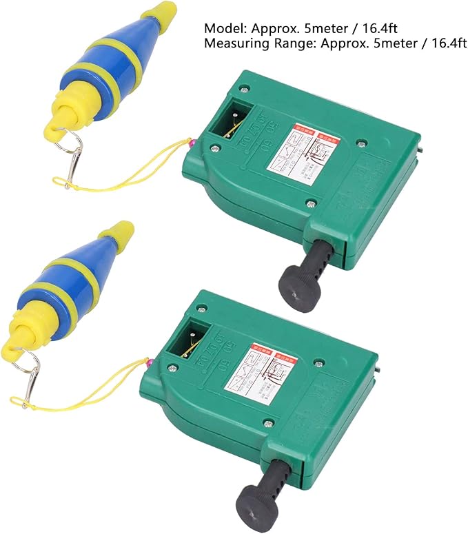 2Pcs Plumb Bob Setter Magnetic Wire Hammer 5M Magnetic Plumb Rite Setter Leveling Test Device Measure Tool