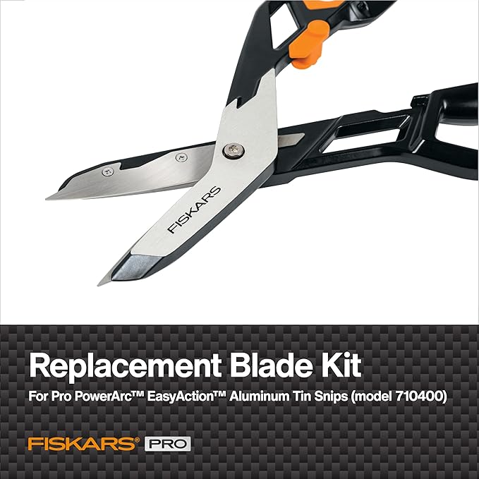 FISKARS PowerArc Easy Action Aluminum Tin Snips Replacement Blades - Building and Construction Tools