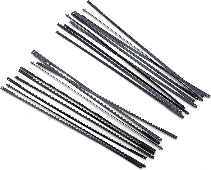 Taytools 777091, 6-1/2" Coping Saw Frame and 20 Replacement Blades, Hardwood Handle
