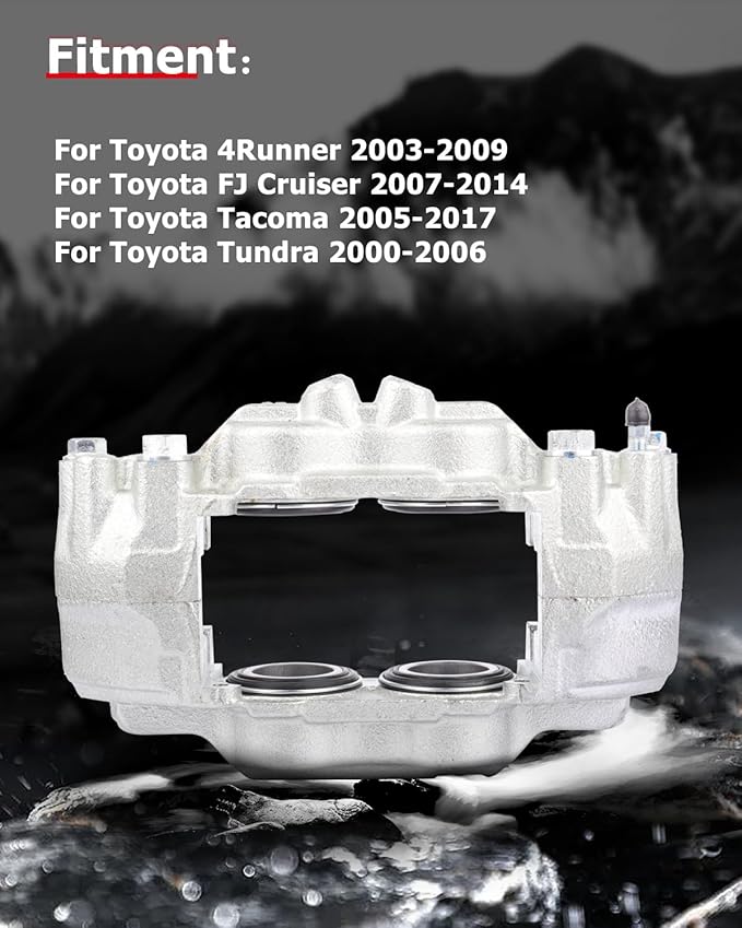 cciyu Front Right Disc Brake Caliper Assembly 19-2984 2003-2009 For Toyota For 4Runner,2007-2014 For Toyota For FJ Cruiser,2005-2023 For Toyota For Tacoma,2000-2006 For Toyota For Tundra