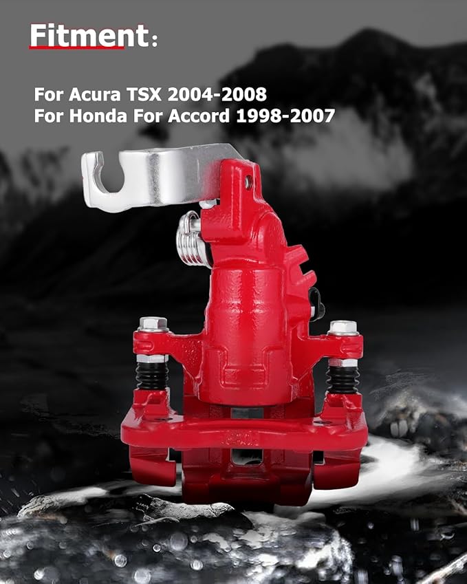 cciyu 19-B2069 Rear Left Brake Caliper Assembly w/Bracket 2004 2005 2006 2007 2008 For Acura For TSX,1998 1999 2000 2001 2002 2003 2004 2005 2006 2007 For Honda For Accord