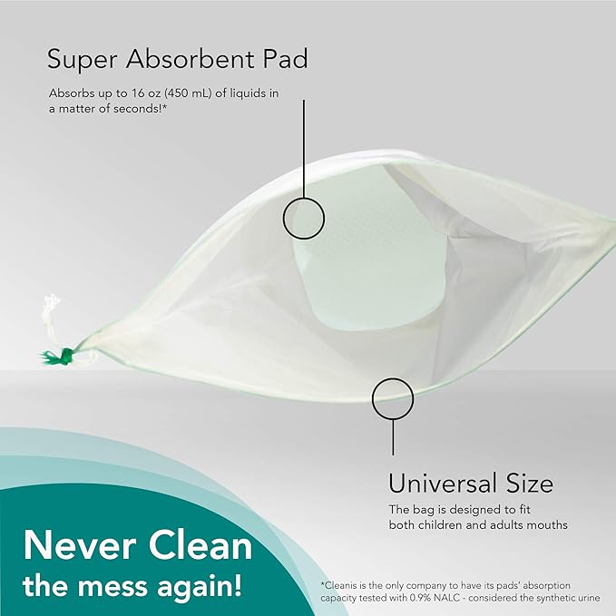 The Original Carebag Emesis Bag with Super Absorbent Pouch- Absorbs 16 oz, No More Leaks and Splashes- Single Use- Reduces Odors- Easy Disposal, 60 Count (3 Boxes of 20)