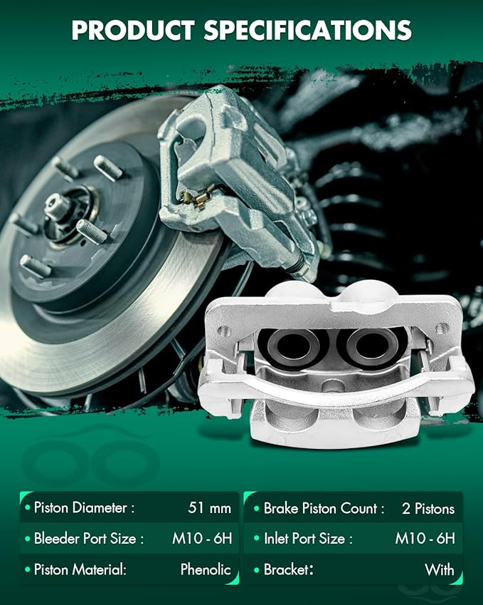 SCITOO 18-B4729 Disc Brake Caliper Assembly with Bracket Fit For Cadillac 2002-2006,For Chevrolet 1999-2013,For GMC 1999-2013,For Hummer 2003-2009