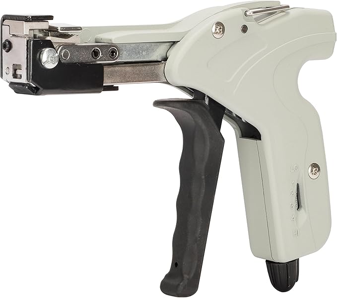 Metal Zip Ties Cutter Stainless Steel Cable Tie Gun can adjust tightness One hand type for Self-Locking Stainless Steel Cable Ties Heavy Duty Tensioning Cutting Tool