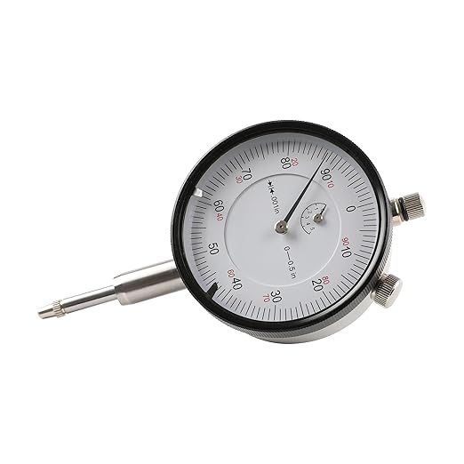 HFS(R) 0-1/2" Dial Indicator Lathe Tool High Precision, 0.5" Measuring Range, 0.001" Graduation Interval