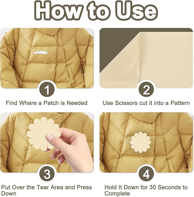 78.8 x 3 inch Nylon Repair Patch Self-Adhesive Fabric Patch Down Jacket Repair Patches for Puffer Jackets Tenacious Tape Polyester Waterproof Lightweight Outdoor Tent Repair Patch Kit for Clothes Bag