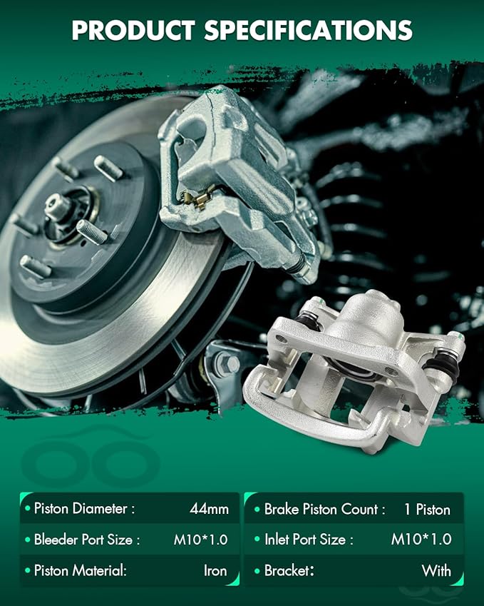 SCITOO 19B6035 19B6034 Rear Left & Right Disc Brake Calipers Assembly w/Bracket For Toyota For Venza 2009-2016