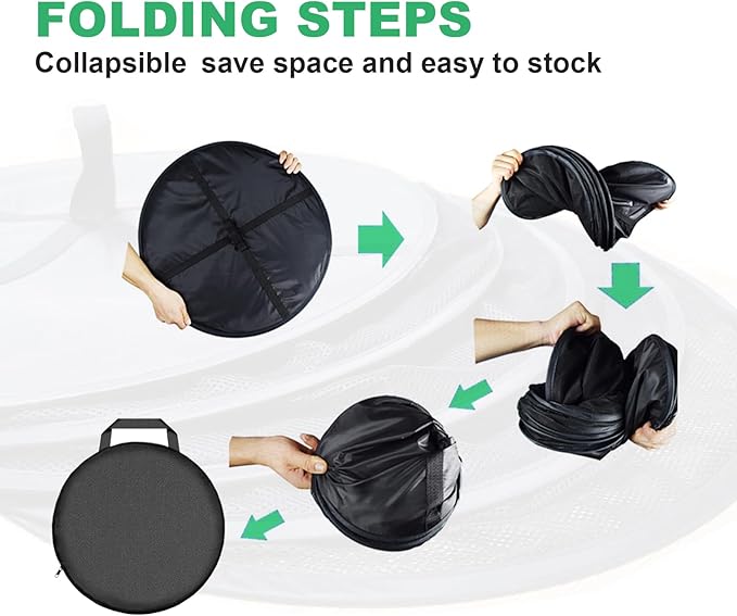Herb Drying Rack Net Mesh with Black Zippers Hydroponics, Bonus Hook Scissor Drying Rack 2ft for Plant Bud Seed, Mesh Hanging Plant Dry, Herb Dry Net for Garden (4 L, Black Zipper)