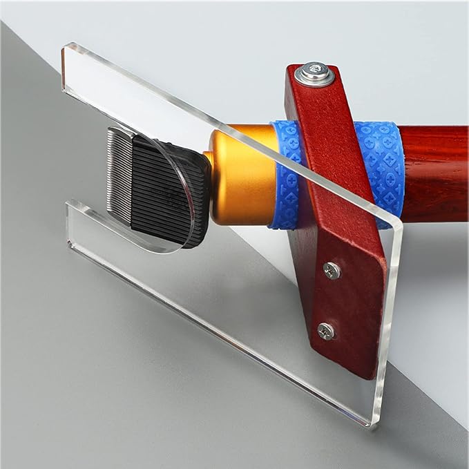 Shearing Guide for Carpet Trimmer, Rug Tufting Shearing Guide, Solid Wood Rug Tufting Carver Holder Base, Carpet Trimmer Bracket Tool for Keeping Rugs Flat, Excluding Carpet Trimmer