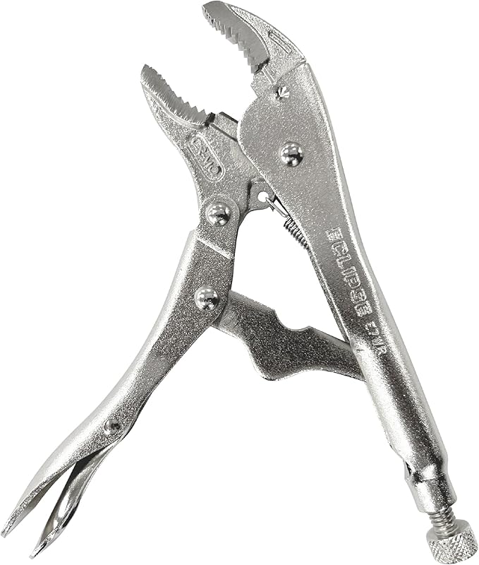 Eclipse Professional Tools E7WR 7 Inch Curved Jaw Locking Pliers with Wire Cutters (7" / 175mm)