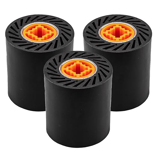 Rubber Expanding Drum 3 Pcs for Abrasive Sanding Bands, 3.5" x 4" with 3/4" Quad Keyway