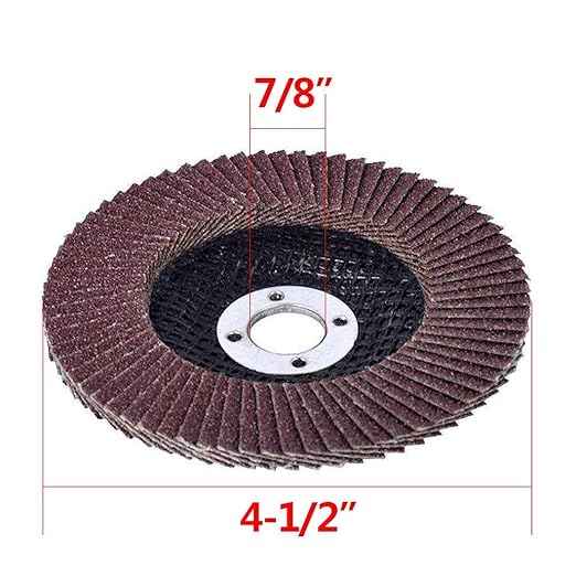 Flap Discs 40 PCS 4.5 Inch - 80 Grit Grinding Discs 4 1/2 Assorted Sanding Grinding Wheels,Aluminum Oxide Abrasives,Grinder disc