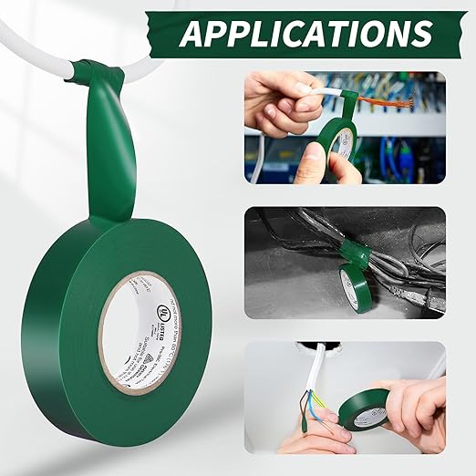 Avery Dennison Electrical Tape, Professional Grade PVC Electric Tape, UL/CSA Listed Insulating Vinyl Tape for Electrical, Repairs, Automotive and Equipment, Pro-36C, ¾ in x 66 ft, Green, 1 Roll
