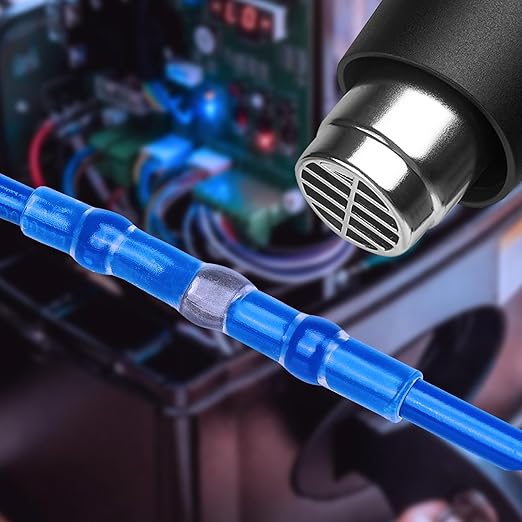 TICONN 300 Pcs Solder Seal Wire Connectors, Heat Shrink Butt Connectors, Waterproof and Insulated Electrical Wire Terminals, Butt Splice (300PCS)