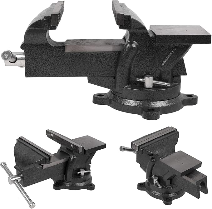 Bench Vise Heavy Duty 4 inch Table Clamp-Vise, Bench-Table Vice Clamp with 4-inch Jaw Width and 4.3-inch Jaw Opening, Woodworking Workbench Vise with Bolts & Nuts