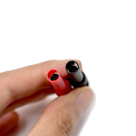 zhenyu 2Pcs Multimeter Test Lead Extension Male to Female Connector 4mm Banana Plug to Jack Heavy Duty 14AWG Silicone Wires Meter Leads Probes 3 Feet