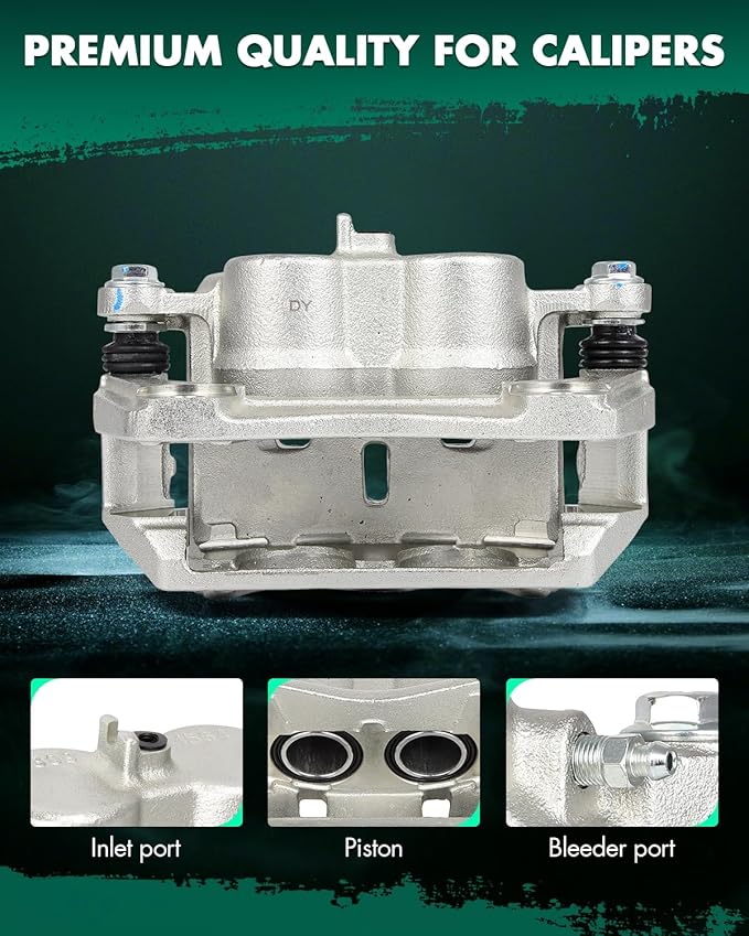 SCITOO 19B3826 Front Left Disc Brake Caliper Assembly w/Bracket For Honda For Pilot 2009-2015