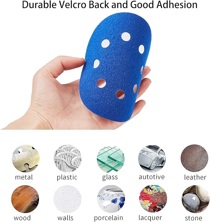 50pcs Sandpaper 8 Hole 5 inch Sanding Discs Hook and Loop 60/180/240/400/800/1200/2500/4000/7000/10000 Grits with Hand Sander for Automotive Metal Polishin