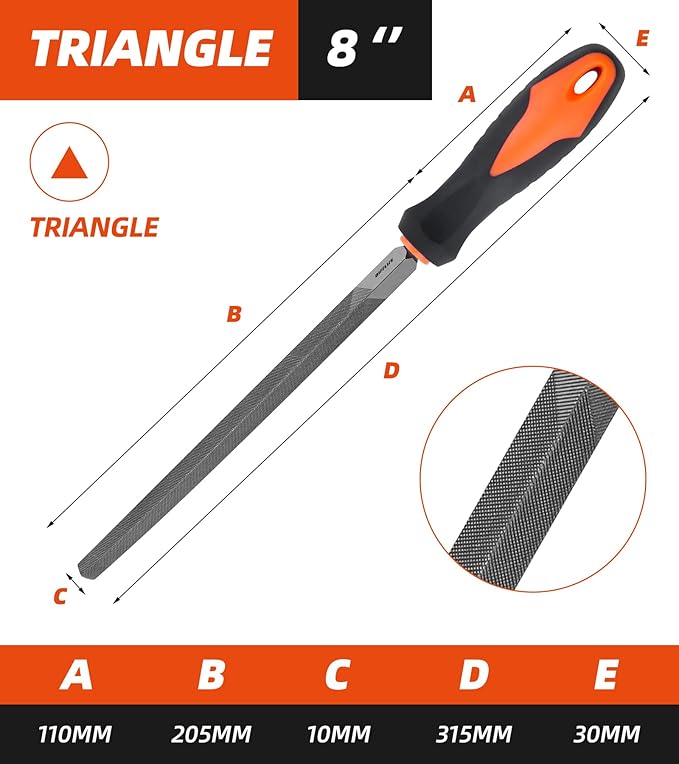 Needle File (8'' Triangular File)