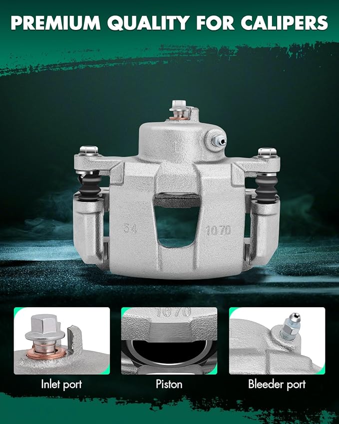 SCITOO Front Left Brake Caliper With Bracket 19B2810 Compatible For Chevrolet 2004-2011 2013-2016 For Daewoo 1999-2002 For Pontiac 2005-2010 For Suzuki 2004-2009